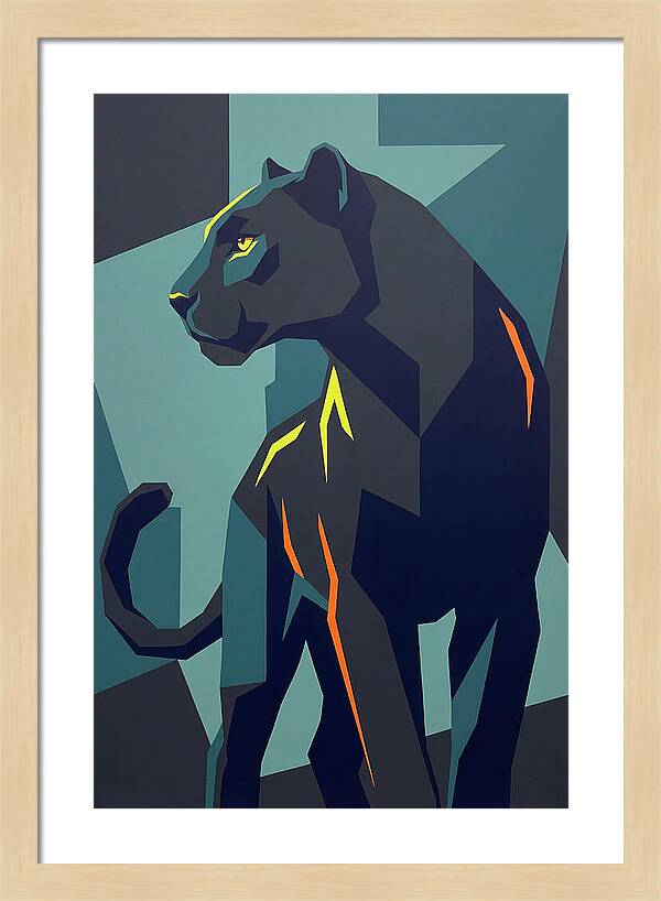 Panther In Geometric Style