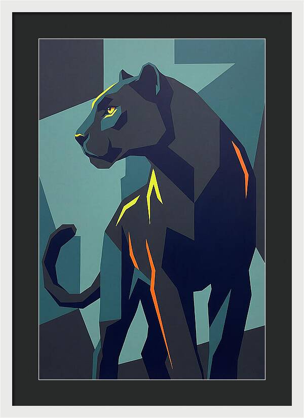 Panther In Geometric Style