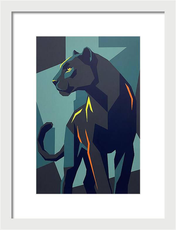 Panther In Geometric Style