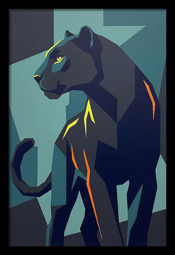 Panther In Geometric Style