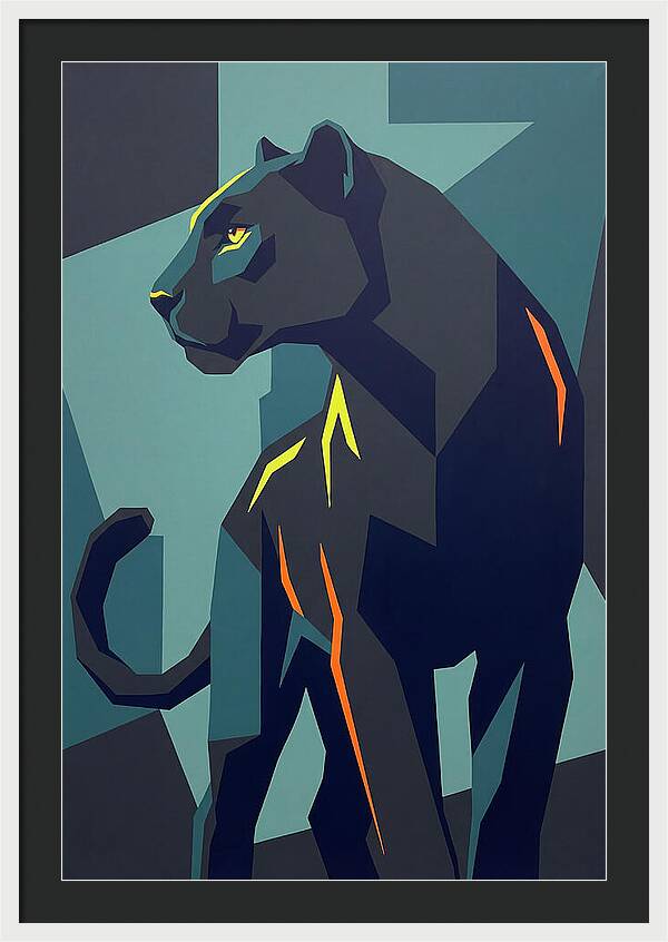 Panther In Geometric Style