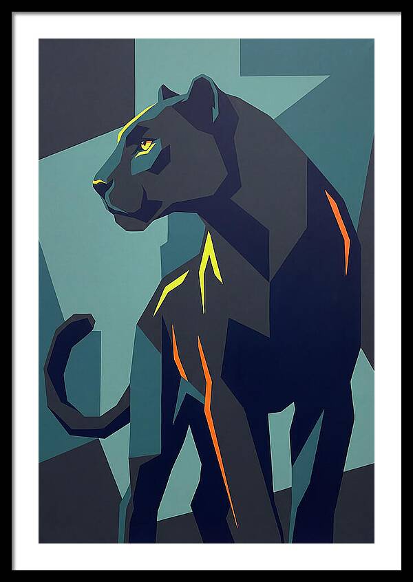 Panther In Geometric Style