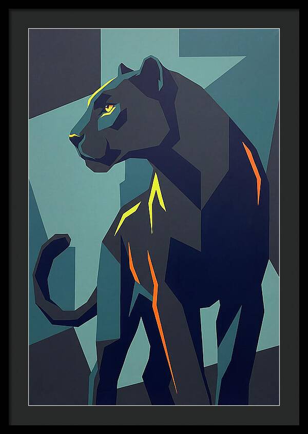 Panther In Geometric Style