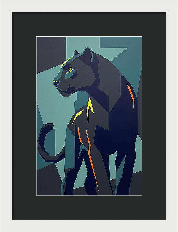 Panther In Geometric Style