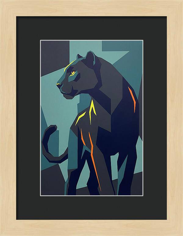 Panther In Geometric Style