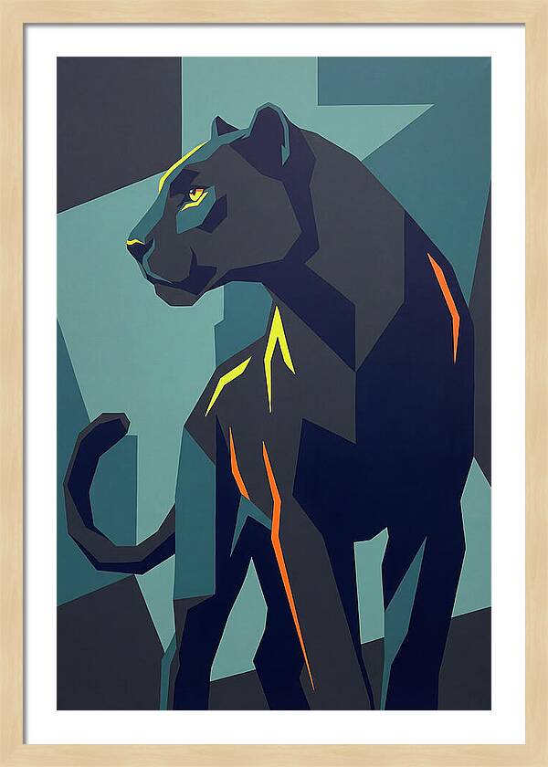 Panther In Geometric Style