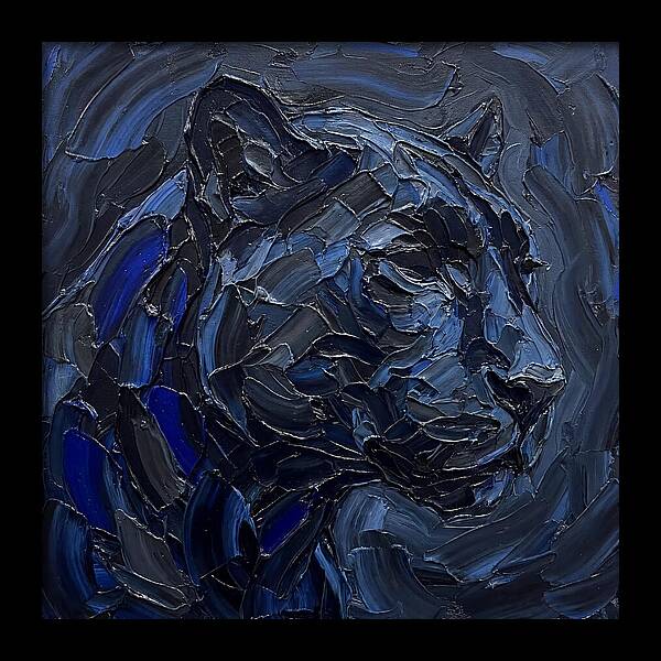Panther In Shades Of Blue