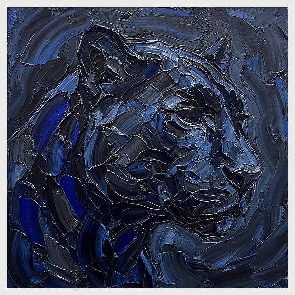 Panther In Shades Of Blue