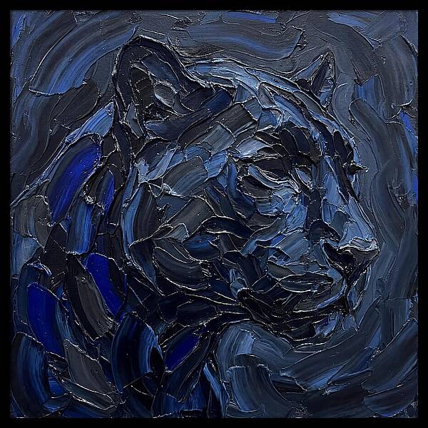 Panther In Shades Of Blue
