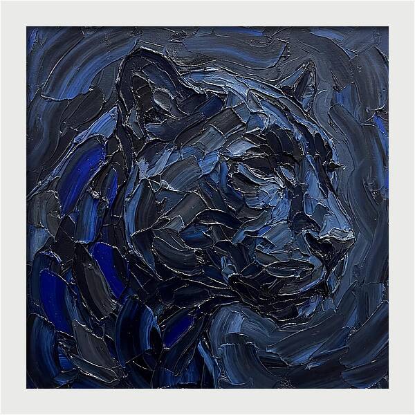 Panther In Shades Of Blue