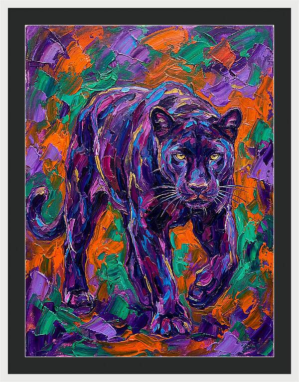 Panther In Vibrant Colors