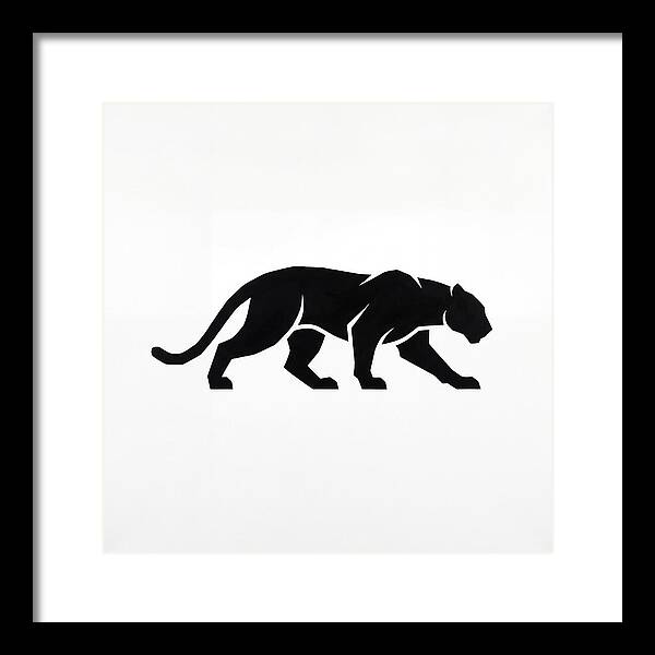 Panther Silhouette In Motion