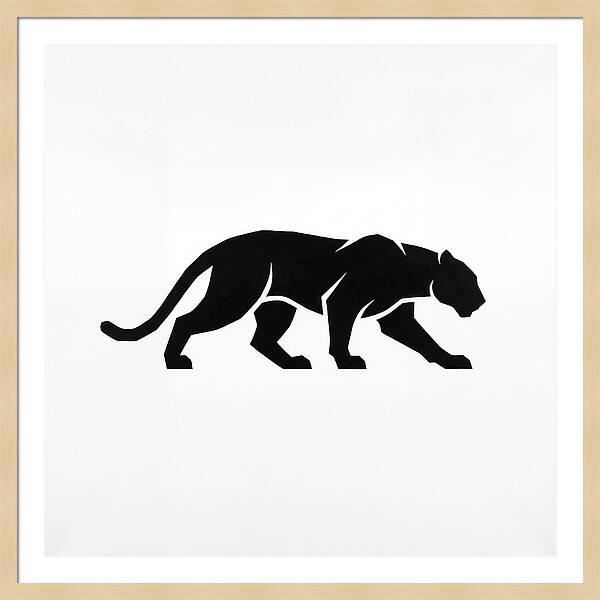 Panther Silhouette In Motion