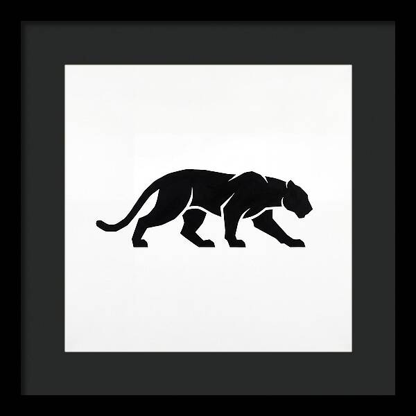 Panther Silhouette In Motion