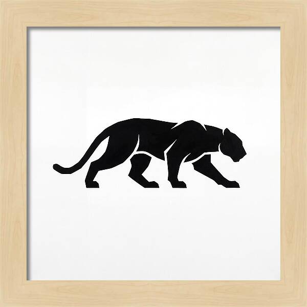 Panther Silhouette In Motion