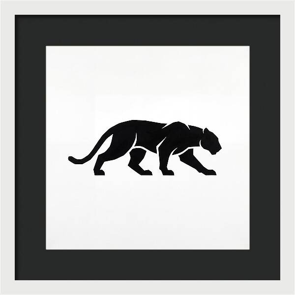 Panther Silhouette In Motion