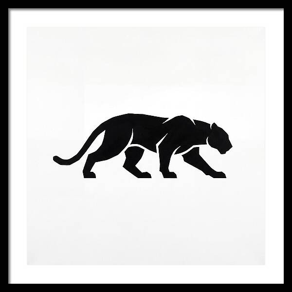 Panther Silhouette In Motion