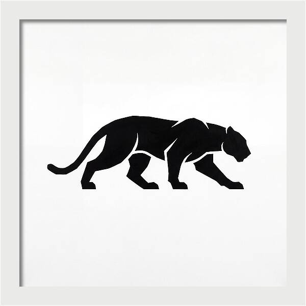 Panther Silhouette In Motion