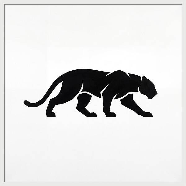 Panther Silhouette In Motion
