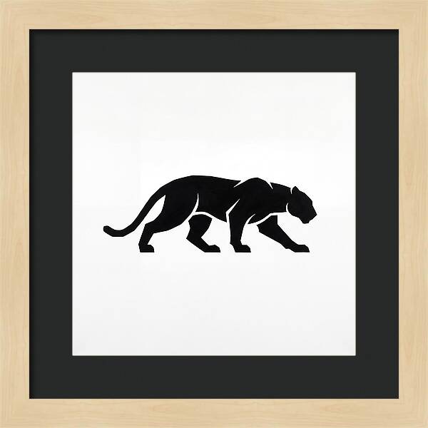 Panther Silhouette In Motion