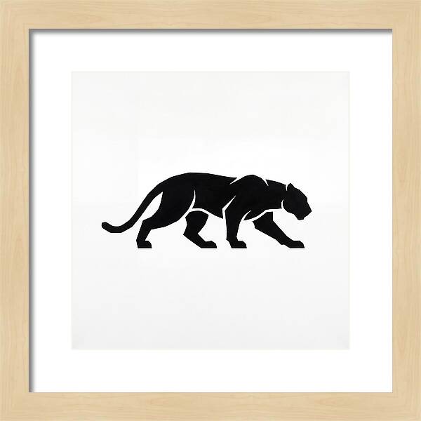 Panther Silhouette In Motion