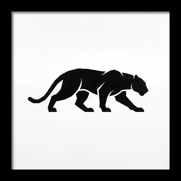 Panther Silhouette In Motion
