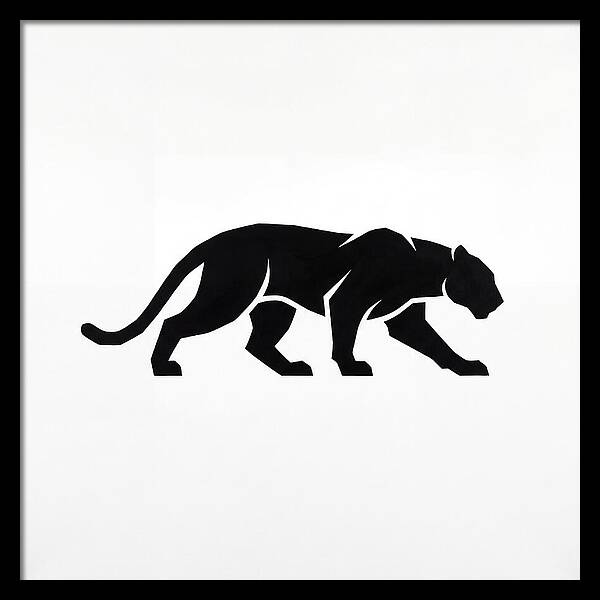 Panther Silhouette In Motion