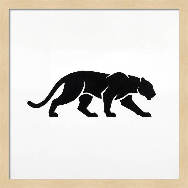 Panther Silhouette In Motion