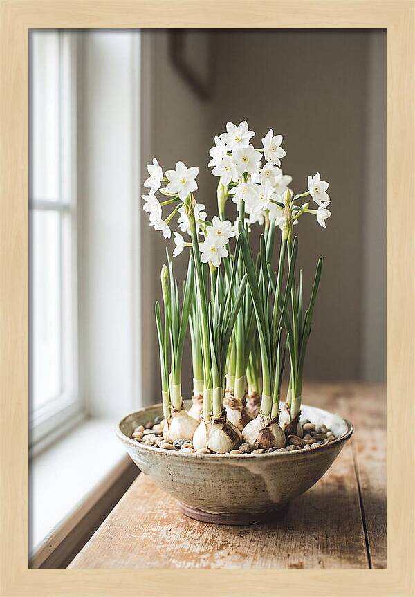Paperwhite Narcissus In Bloom