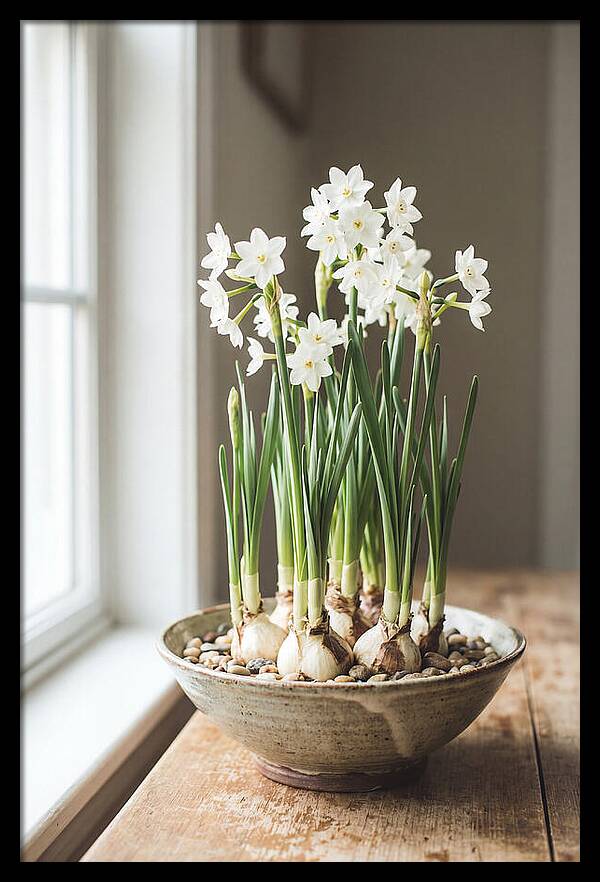 Paperwhite Narcissus In Bloom
