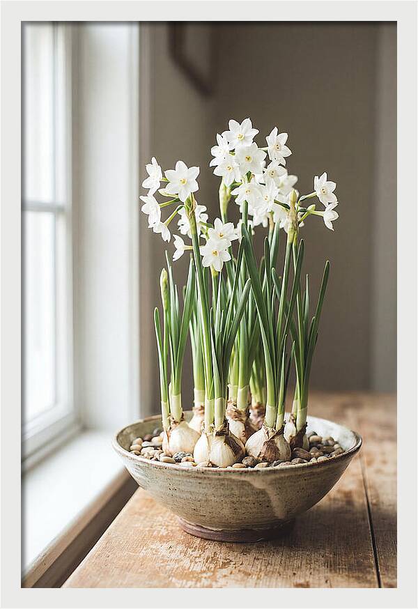 Paperwhite Narcissus In Bloom