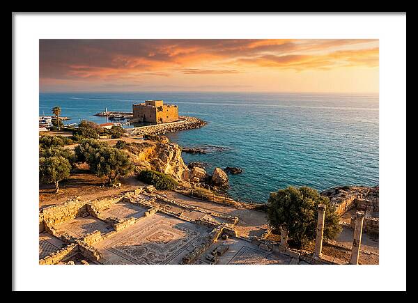 Paphos Coastline At Golden Hour