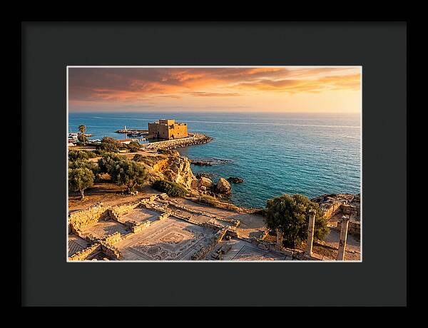 Paphos Coastline At Golden Hour