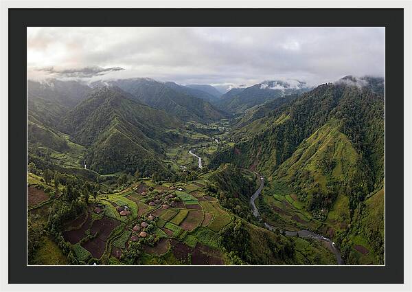 Papua New Guinea Highlands Aerial View