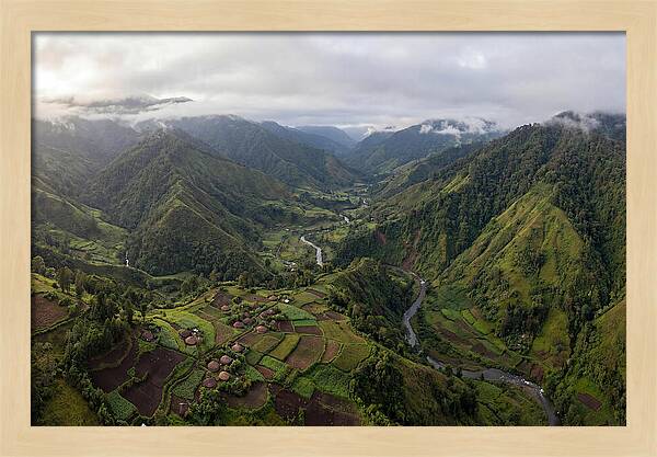 Papua New Guinea Highlands Aerial View