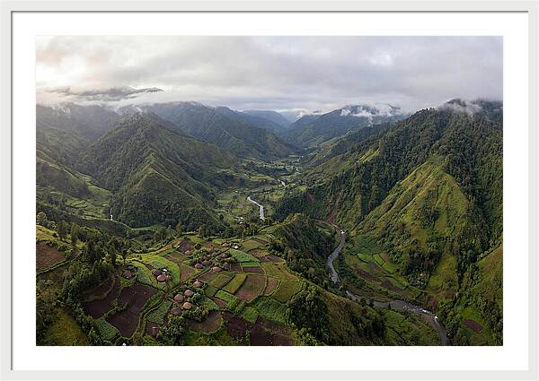 Papua New Guinea Highlands Aerial View