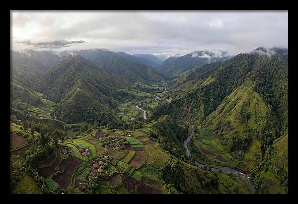 Papua New Guinea Highlands Aerial View