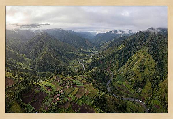 Papua New Guinea Highlands Aerial View
