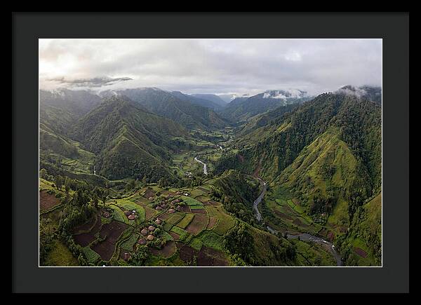 Papua New Guinea Highlands Aerial View