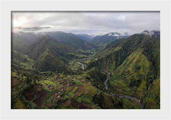 Papua New Guinea Highlands Aerial View