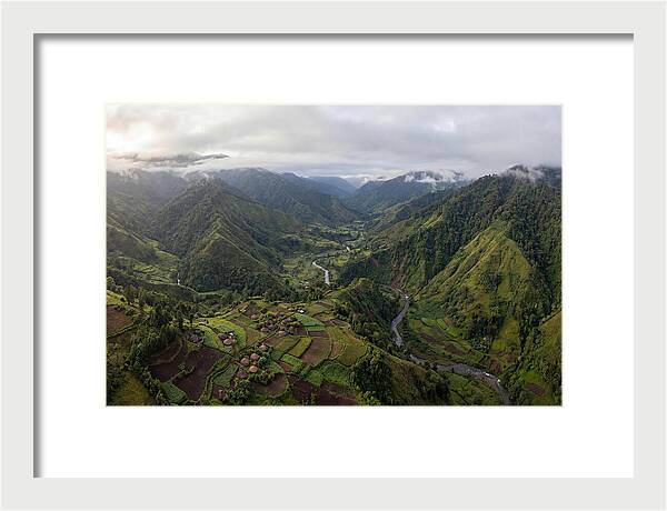 Papua New Guinea Highlands Aerial View
