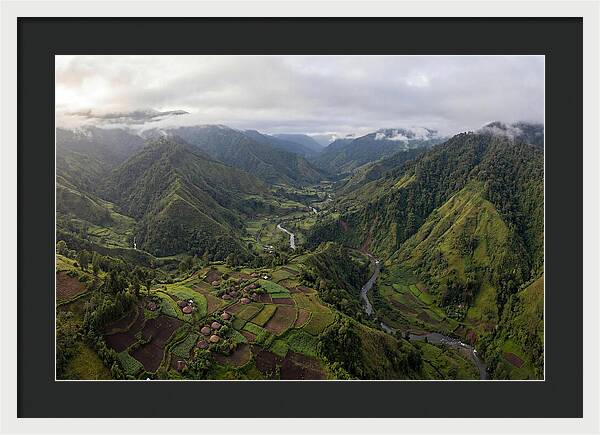 Papua New Guinea Highlands Aerial View