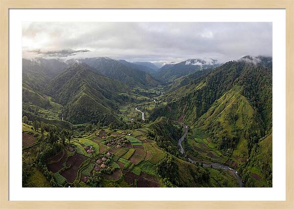 Papua New Guinea Highlands Aerial View