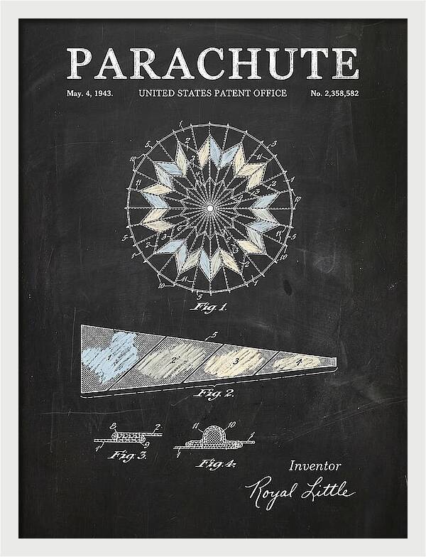 Parachute Chalkboard Patent Us2358582