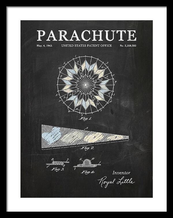 Parachute Chalkboard Patent Us2358582