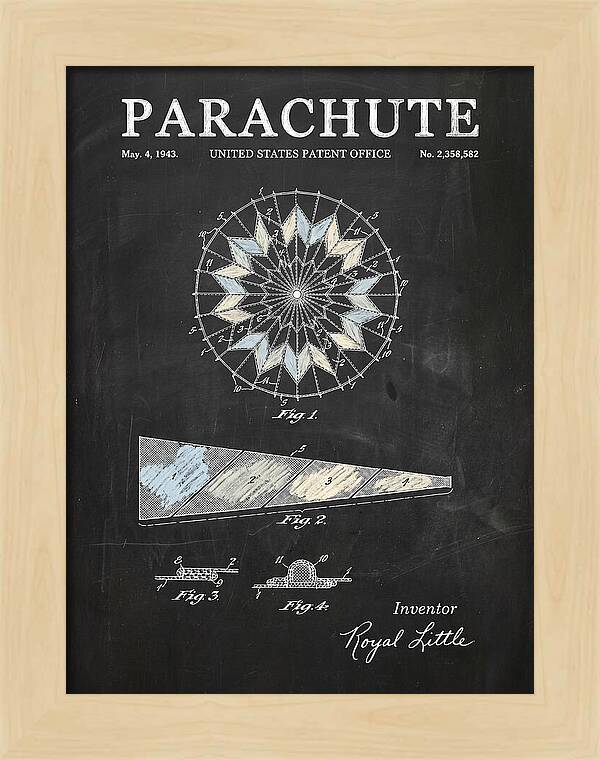 Parachute Chalkboard Patent Us2358582