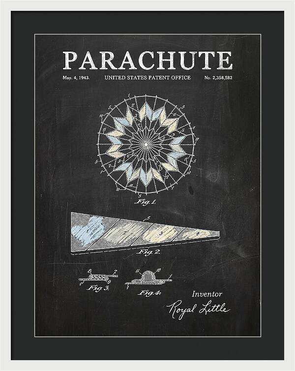 Parachute Chalkboard Patent Us2358582