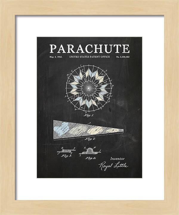 Parachute Chalkboard Patent Us2358582