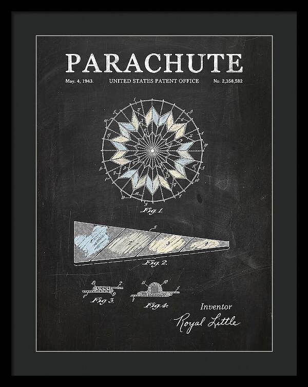 Parachute Chalkboard Patent Us2358582