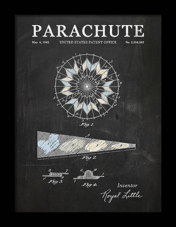 Parachute Chalkboard Patent Us2358582